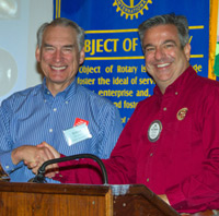 Robert at Santa Barbara North Rotary club